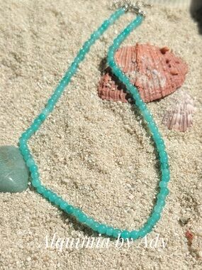 SUPER DAINTY | SIMPLE +Beaded Necklace | UNTREATED TOPAZ